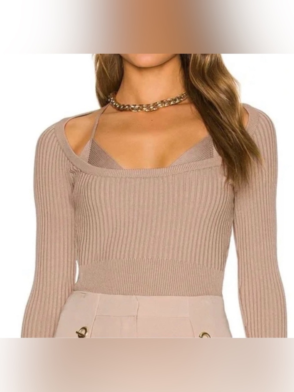 Jonathan Simkhai Jayline Scoop
Neck Top with Bralette